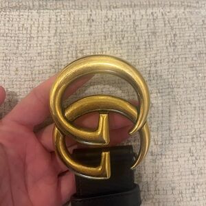 Gucci Belt 85. Comes with dust bag. Worn handful of times. Wide belt. Authentic
